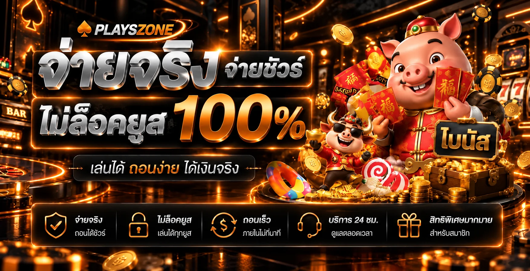 คู่มือ PLAYSZONE จ่ายจริงและเล่นอย่างรับผิดชอบ