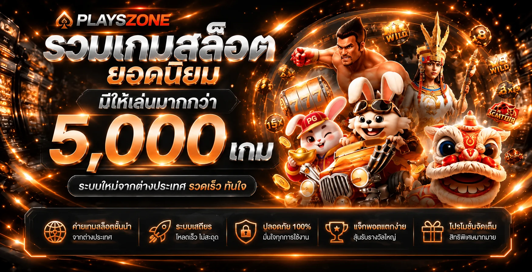 ภาพรวมสล็อตออนไลน์ยอดนิยมบน PLAYSZONE